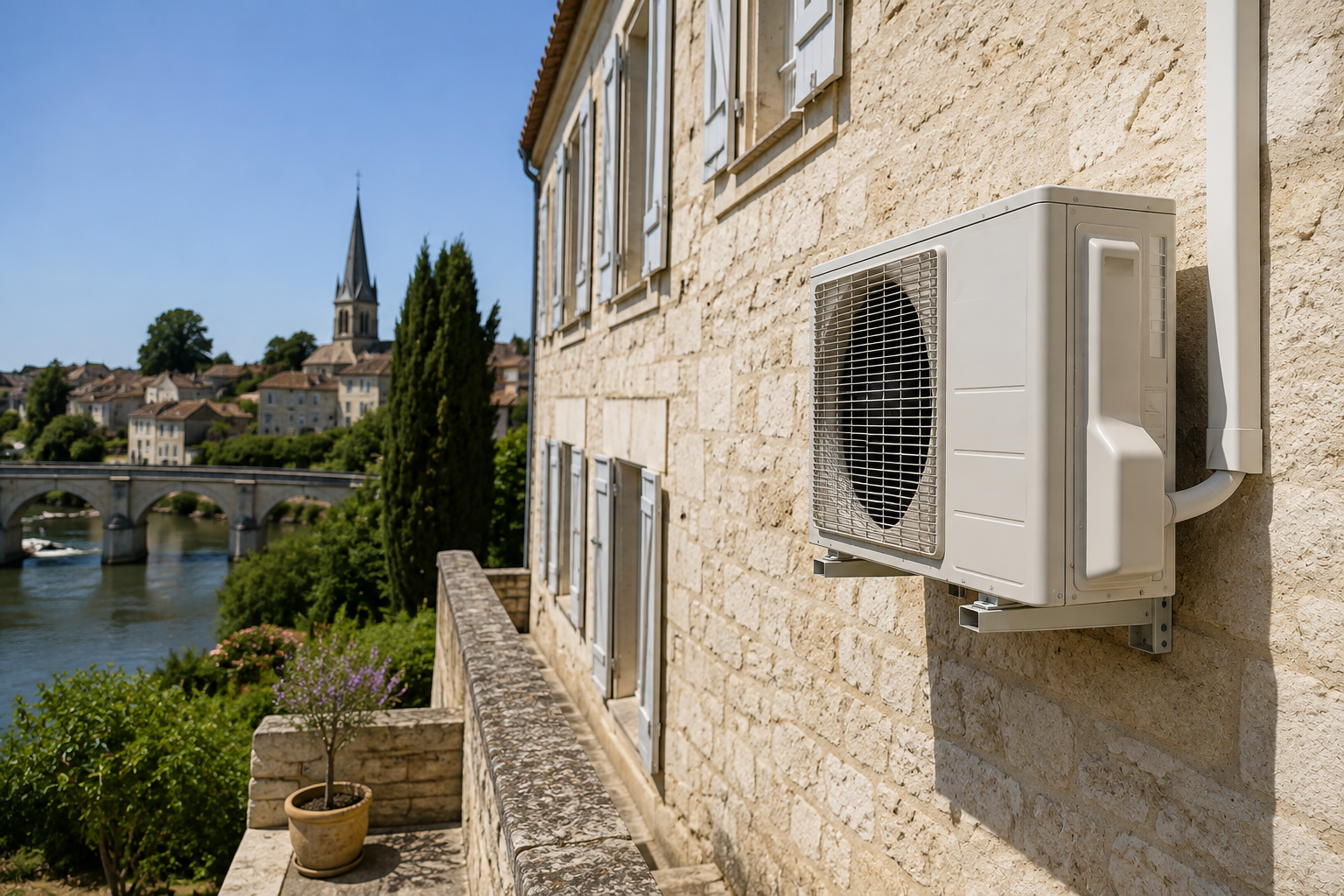 Installation climatisation réversible à Jonzac — Thermo 17